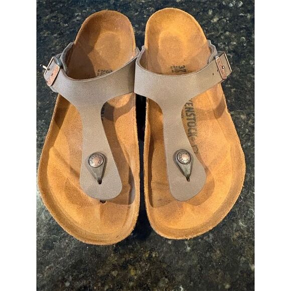 Birkenstock Gizeh Women's Thong Sandals Brown Size 6 Casual Summer - Picture 1 of 11